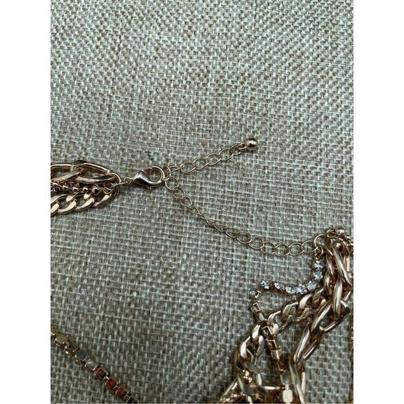 Missgrace Layered Rose Gold Chain Choker Necklace Adjustable Clasp Anniversary - Picture 5 of 6